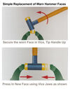 Wiha Dead Blow Hammer 2.3in Face x 72oz, small image number 2
