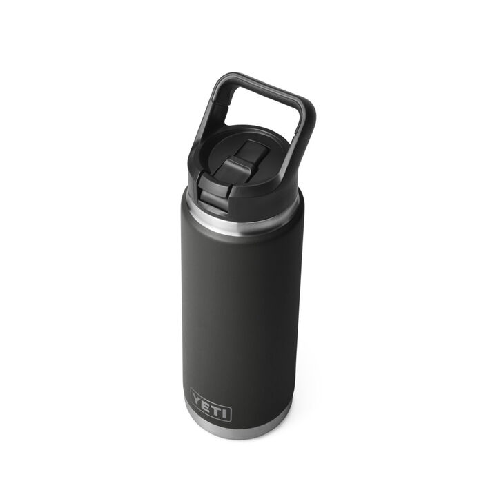 YETI Rambler 26 Oz Water Bottle with Straw Cap Black, large image number 2