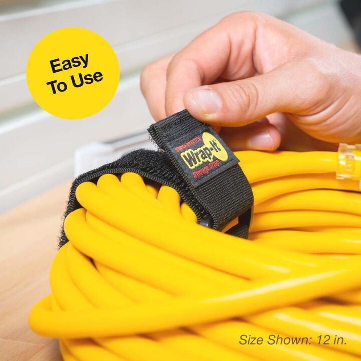 Wrap-It Super-Stretch Storage Strap, 18 Inch x 2 Inch, Black, large image number 5