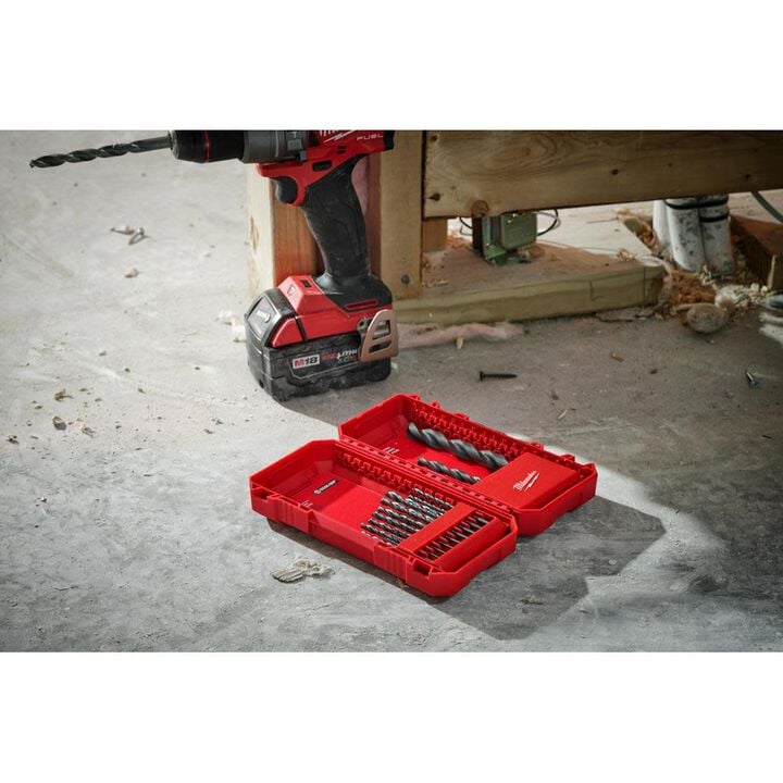 Milwaukee 15pc Thunderbolt Black Oxide Drill Bit Set, large image number 8