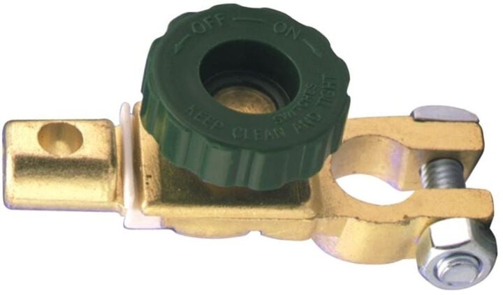 Quick Cable Brass & Zinc Plated Negative Top Post Terminal Quick Disconnect