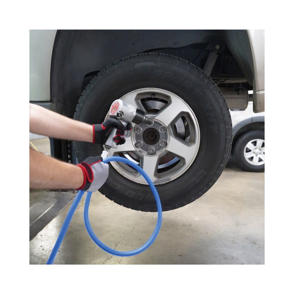 BluBird 3/8 Inch x 15 Ft. Rubber Air Hose Assembly, large image number 4