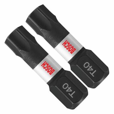 Bosch Impact Tough 1 Inch Torx #40 Insert Bits 2 Piece