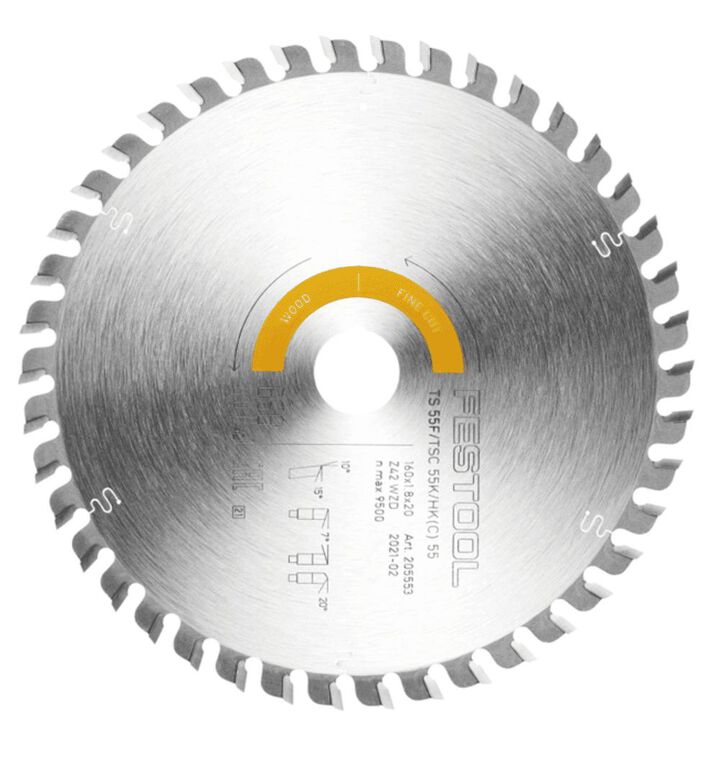 Festool Saw Blade Fine Cut 42 Tooth for TSC 55 K