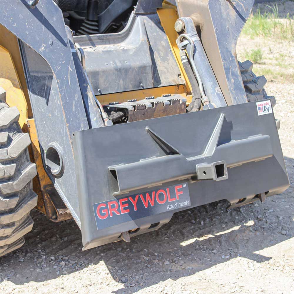GreyWolf Attachments 2 Inch Receiver Hitch Plate Attachment for Skid Steer, large image number 14