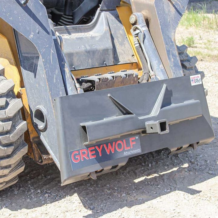 GreyWolf Attachments 2 Inch Receiver Hitch Plate Attachment for Skid Steer, large image number 13