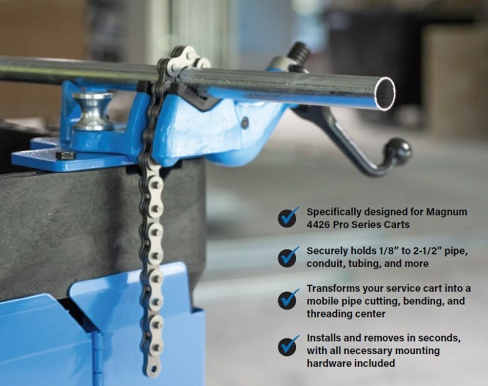 Magnum Tool Group 2.5 Inch Bench Chain Vise for Service Carts, large image number 3