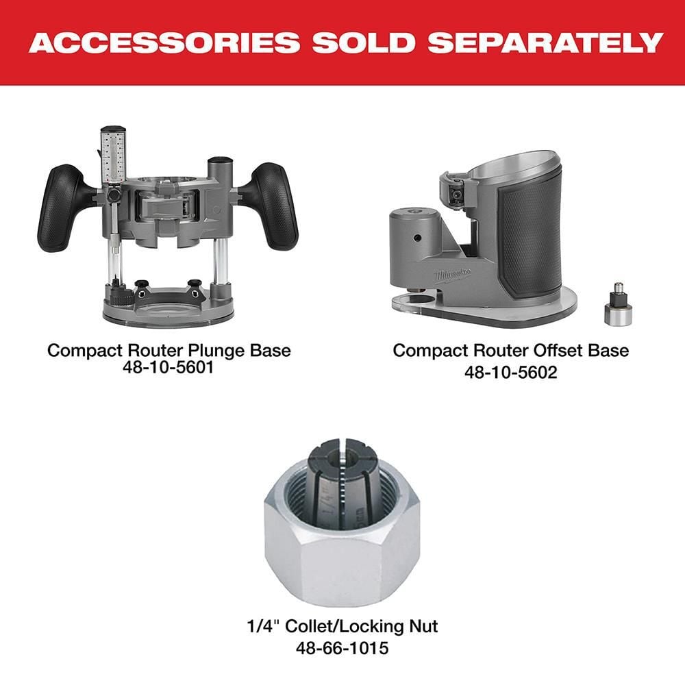 Milwaukee M18 FUEL Compact Router (Bare Tool), large image number 8