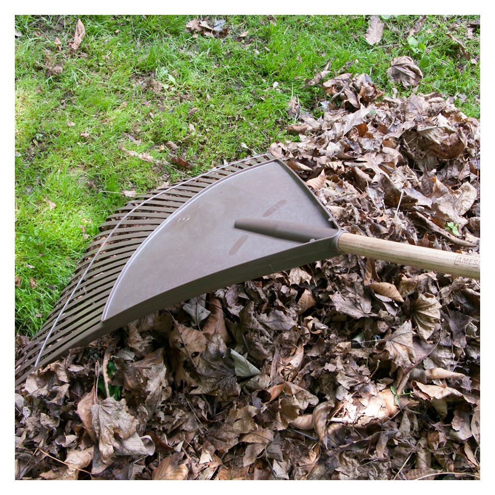 Ames 30in Head Poly 30 Tine Leaf Rake with 48in Wood Handle, large image number 2