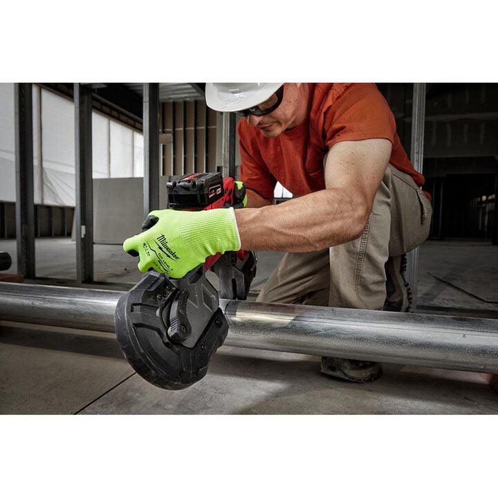 Milwaukee Cut Level 2 Gloves Hi Vis Polyurethane Dipped, large image number 7