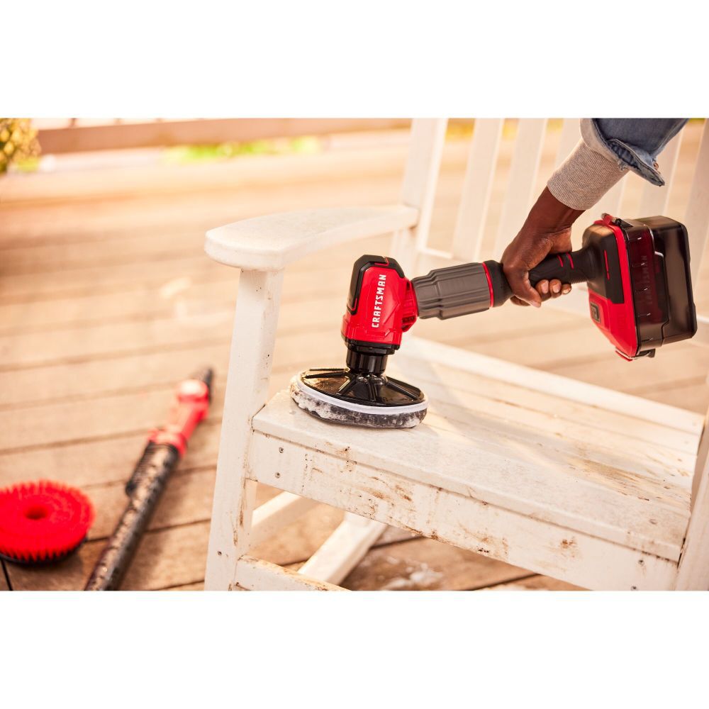 CRAFTSMAN Powered Scrubber Microfiber Brush Set, large image number 4