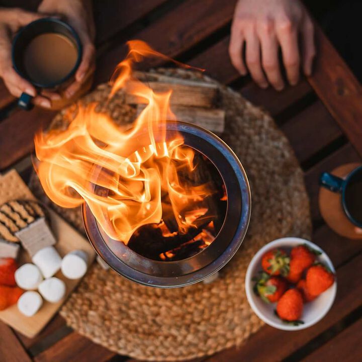 Solo Stove Mesa XL Tabletop Smokeless Fire Pit with Stand Ash, large image number 3