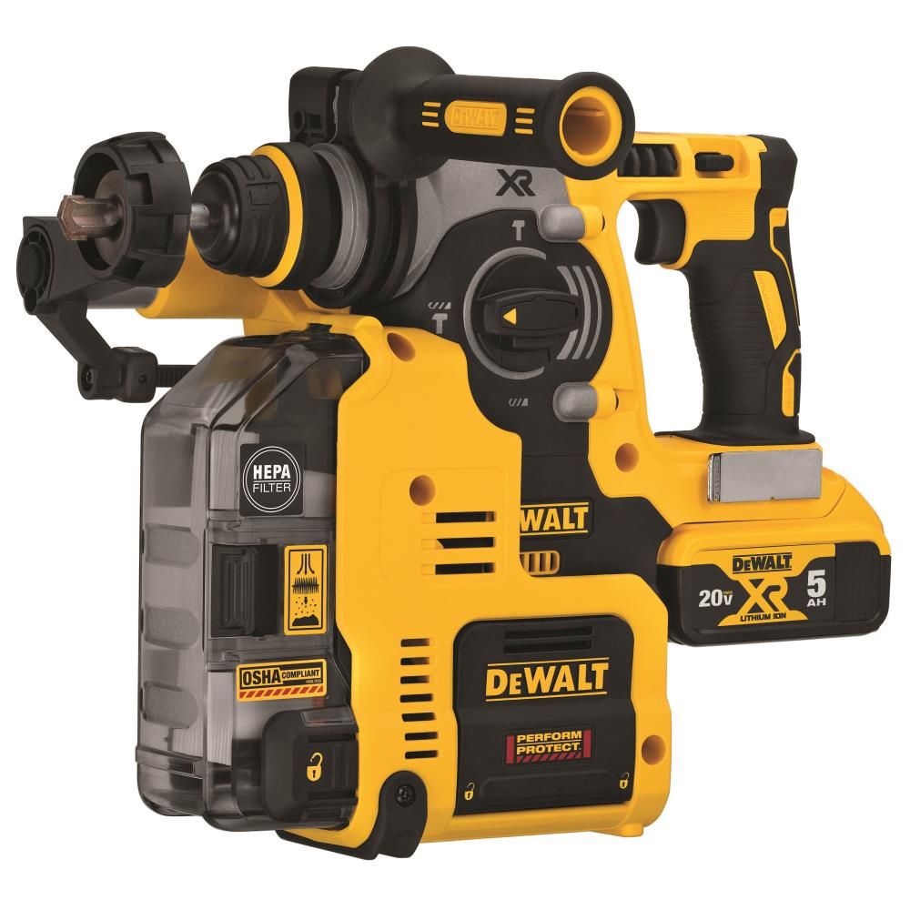 DEWALT 20V MAX 1in Rotary Hammer with Dust Collection Kit, large image number 3