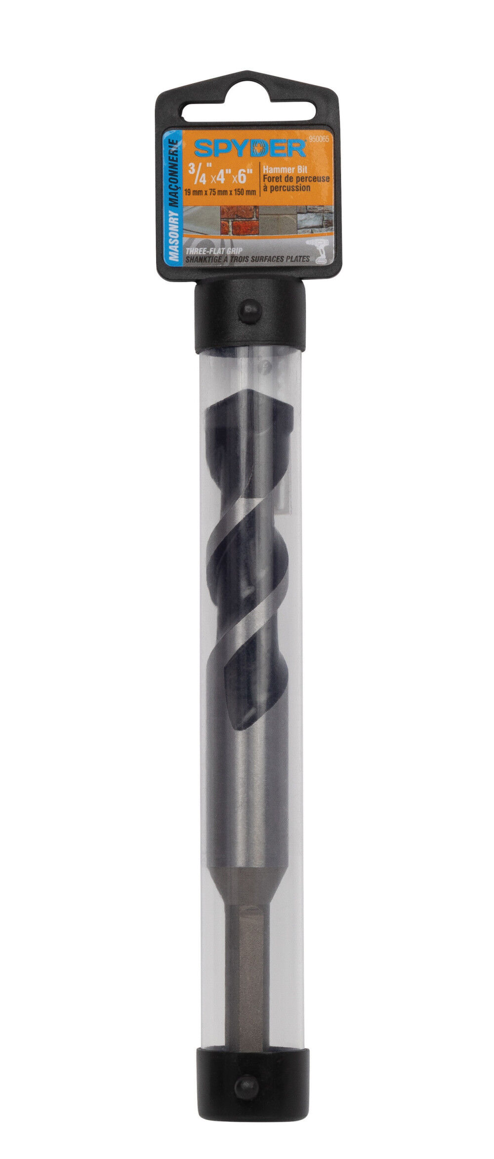 Spyder 3/4 Inch x 6 Inch Carbide-Tipped Impact Shank Hammer Drill Bit, large image number 9