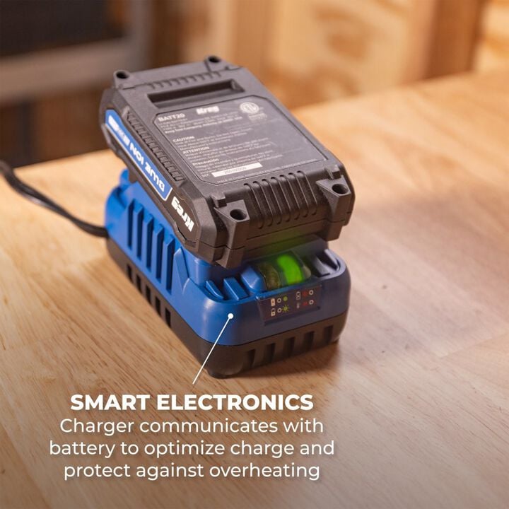 Kreg Blue Ion 20V 4.0 Ah and 2.0 Ah Battery and Standard Charger Starter Kit, large image number 7
