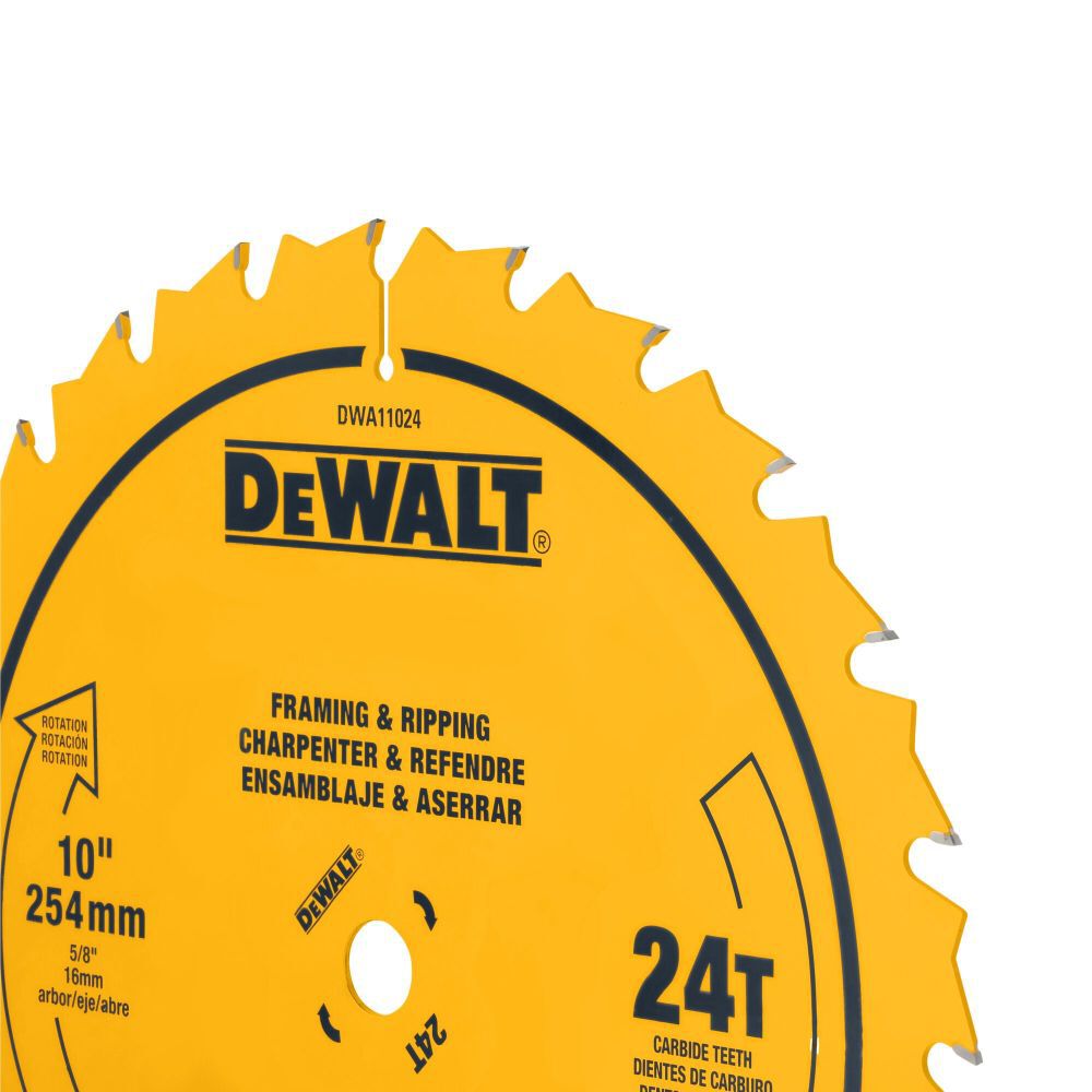 DEWALT Circular Saw Blade 10in 24T, large image number 7