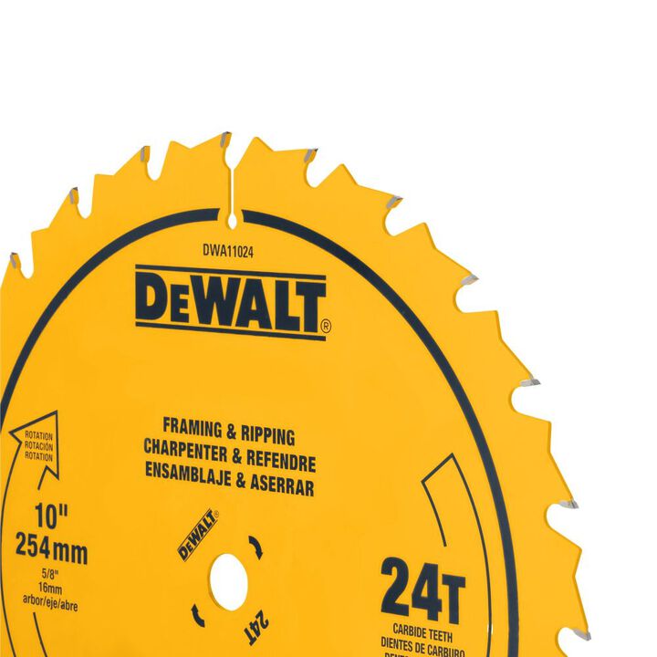 DEWALT Circular Saw Blade 10in 24T, large image number 6