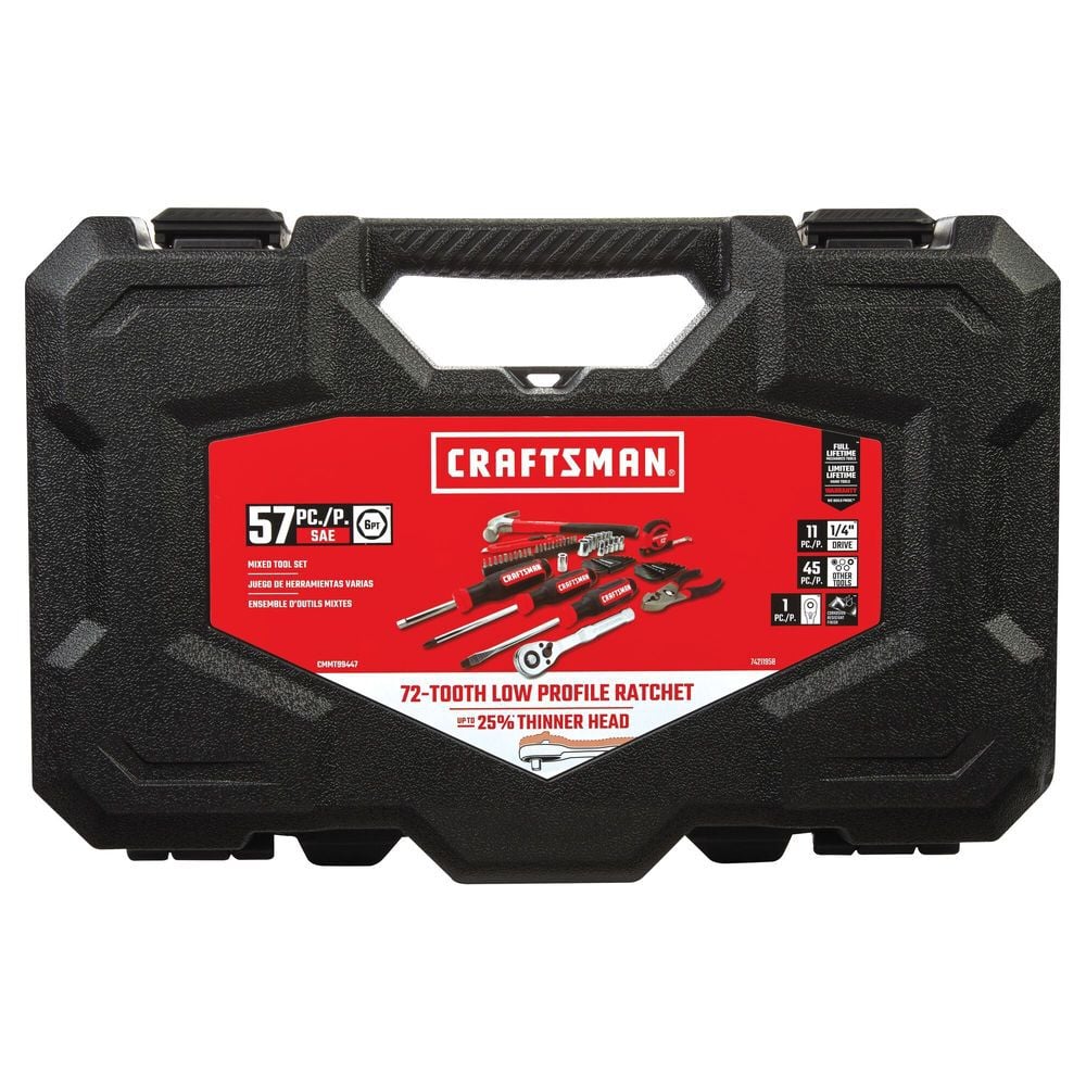 CRAFTSMAN Mixed Mechanics Tool Set, 57 Piece, large image number 4