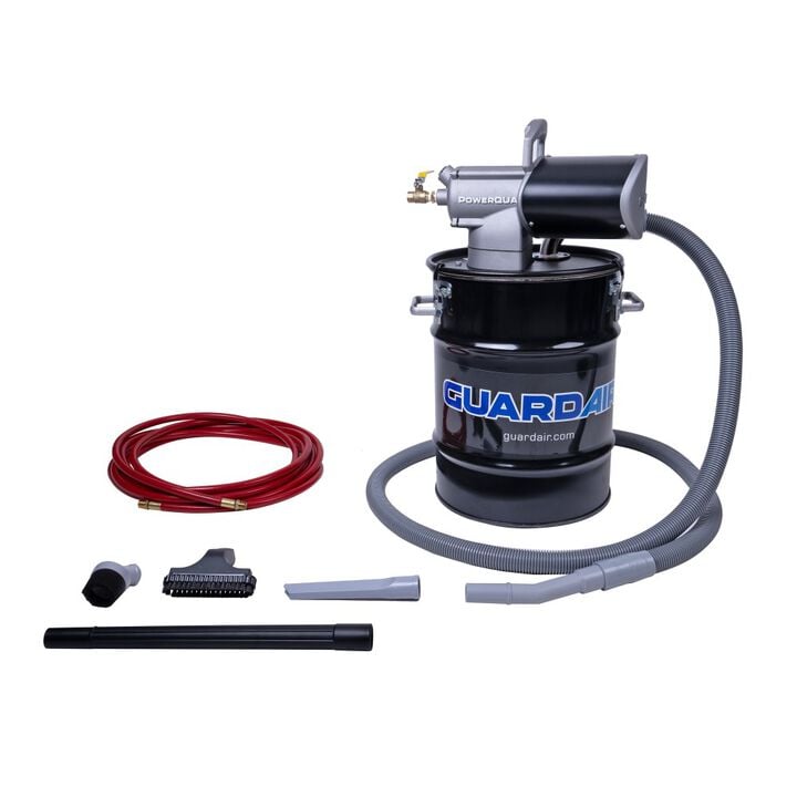 Guardair PowerQUAD 10 Gallon Pneumatic Vacuum Kit with 1-1/4 Inch Inlet