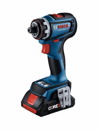 Bosch 18V Drill/Driver with 5-In-1 Flexiclick System and 2pk CORE18V 4 Ah Advanced Power Battery, large image number 4