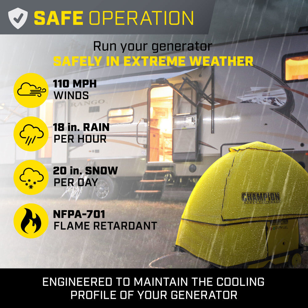 Champion Power Equipment Shield Severe Weather Inverter Generator Cover by GenTent for 2000 to 8500 Starting Watt Inverters, large image number 2