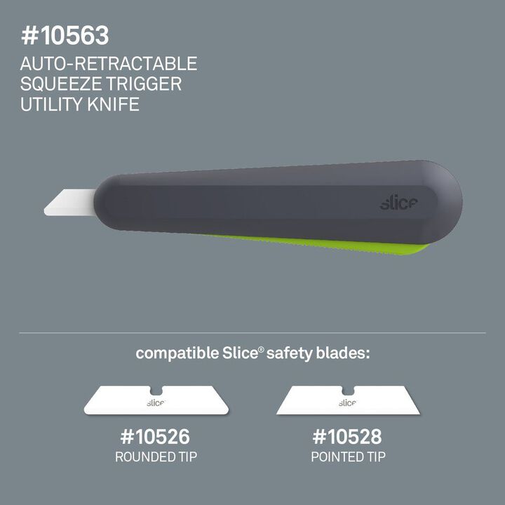 Slice Squeeze Trigger Knife Auto Retractable Nylon Handle, large image number 4