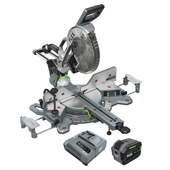 FLEX 24V Cordless 12 Inch Dual Bevel Sliding Miter Saw Stacked Lithium Kit
