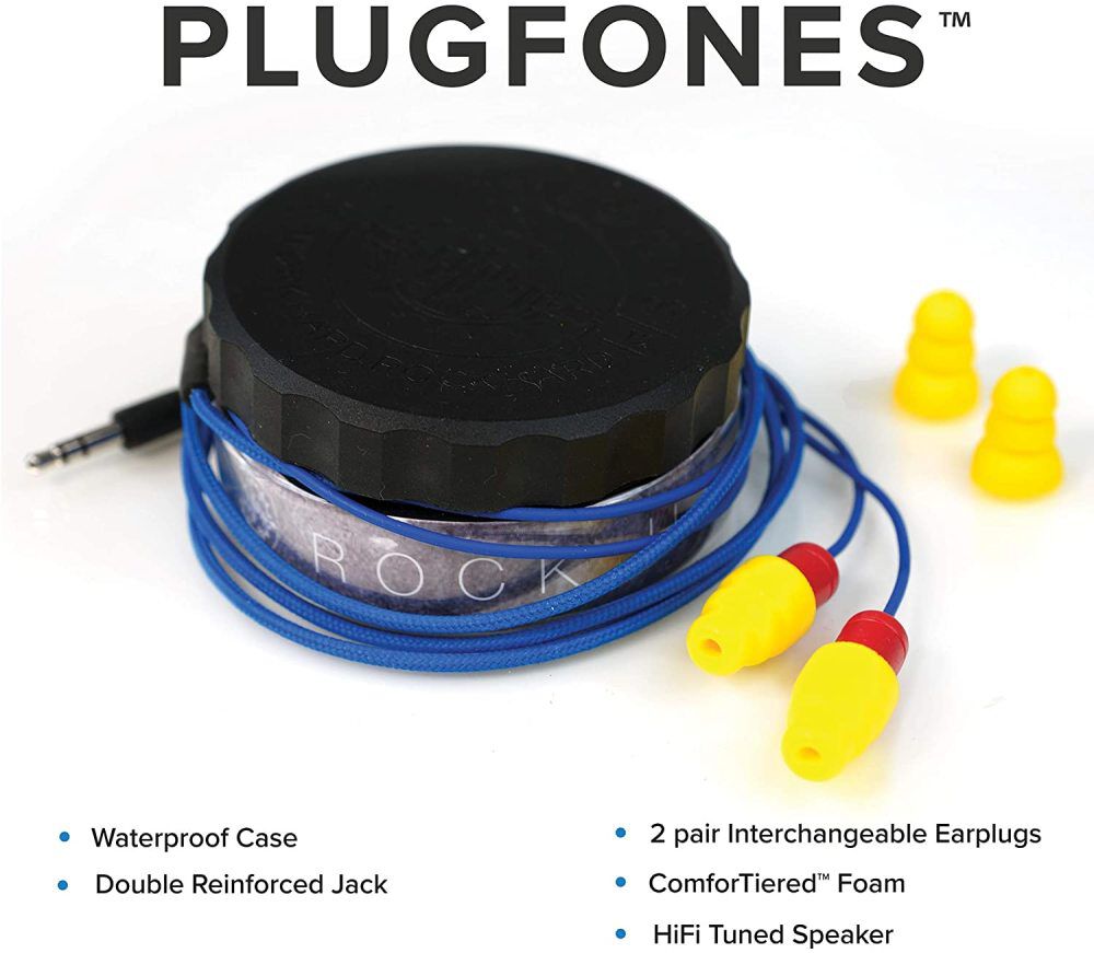 Plugfones Protector VL Flanged Shape Blue/Red/Yellow 26 dB Rated Corded Ear Plugs, large image number 3