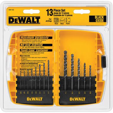 DEWALT 13 Pc Black Oxide Drill Bit Set, large image number 0