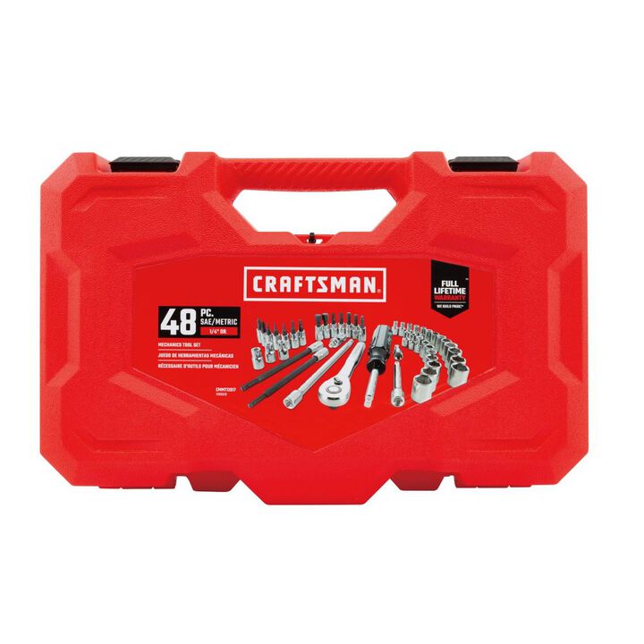CRAFTSMAN 1/4-in Drive 6 Point Mechanics Tool Set, 48pc, large image number 4