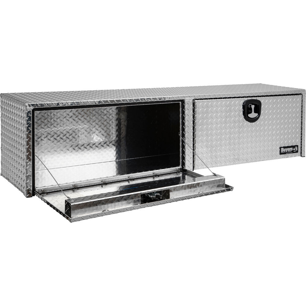 Buyers Products Company 16x13x88 Inch Diamond Tread Aluminum Topsider Truck Box, large image number 2