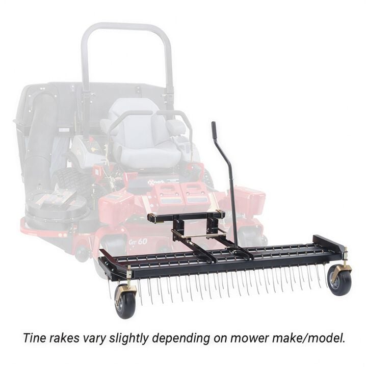 Jrco 60 Inch 47-Tine Rake Dethatcher for Kubota Z700, large image number 1