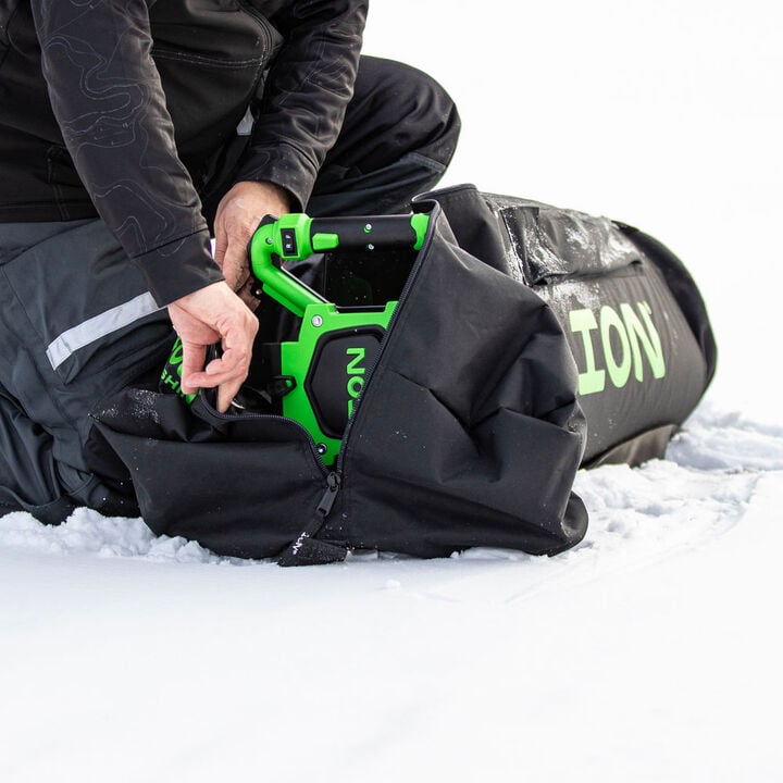 Ion Auger Carry Bag, Storage, Lithium-ION Ice Auger, Extension Pocket, Augers, Black, large image number 1
