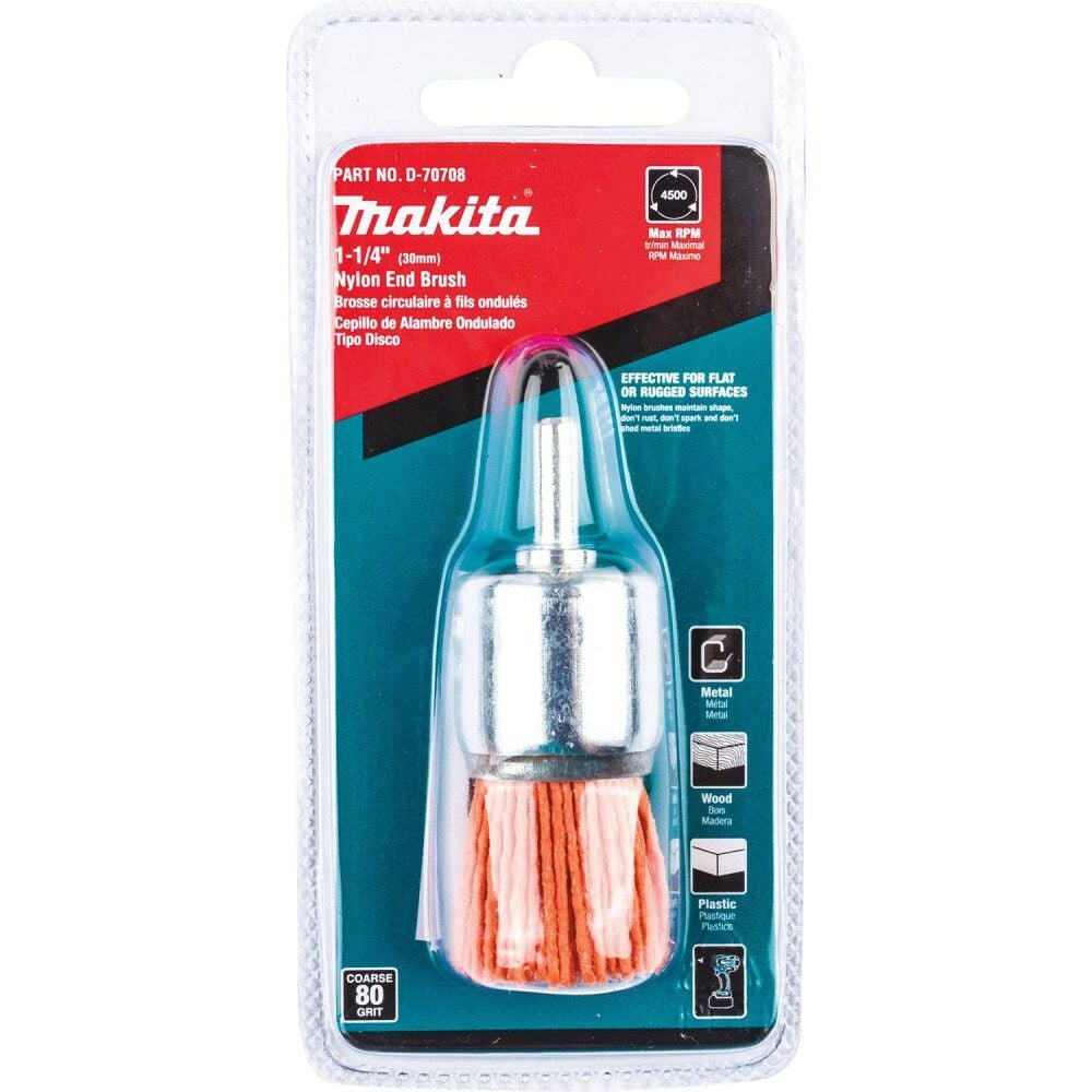 Makita 1-1/4in Nylon End Brush Coarse 80 Grit, large image number 3