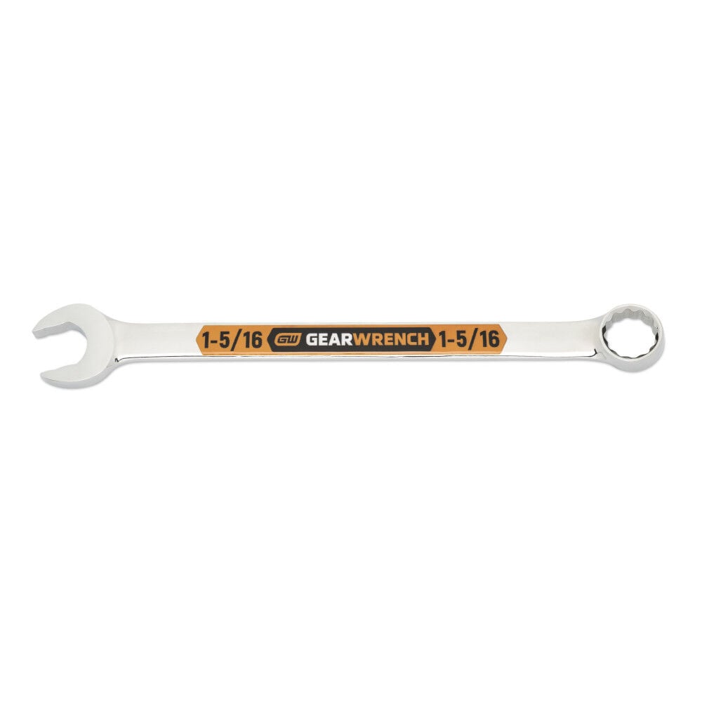 GEARWRENCH 1 5/16 Inch 12 Point Hi-Viz Long Pattern Combination Wrench, large image number 1