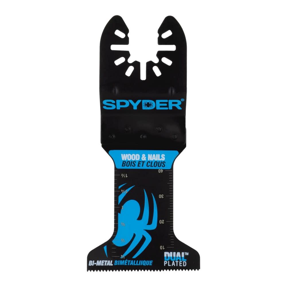 Spyder Osc Tool Blade, 1.75 Inch Width x 2 Inch Bi-Metal Wood/Nail Blade, large image number 1