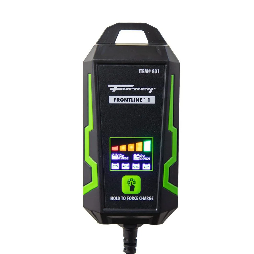 Forney Industries Frontline 120V 1A Smart Trickle Charger & Maintainer, large image number 1
