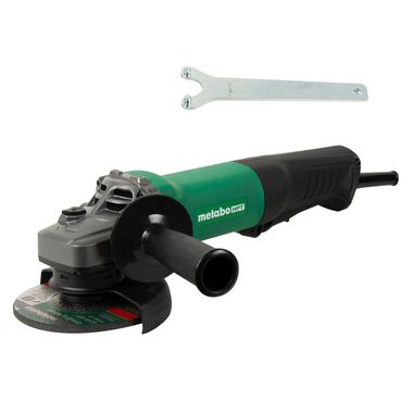 Metabo HPT G12SE3 4.5in 10.5 Amp Paddle Switch Disc Grinder with Lock-On