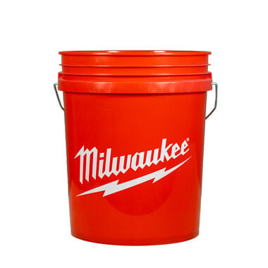 ACME TOOLS Milwaukee Bucket Red 5 Gallon