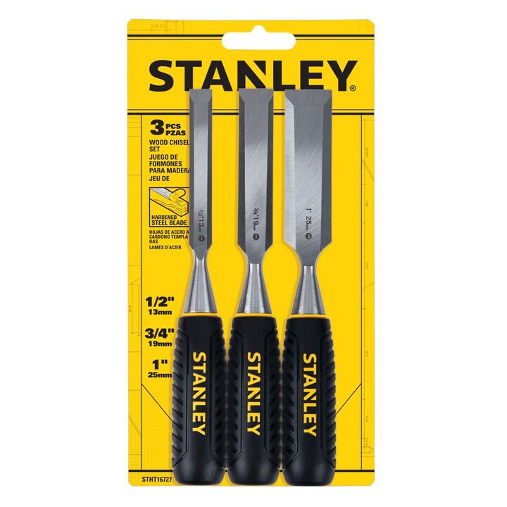 Stanley 3 Piece Wood Chisel Set, 13mm, 19mm, 25mm, large image number 6