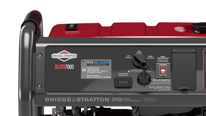 Briggs and Stratton Elite Series 8750 Watt Gas Powered 50 State Portable Generator with CO Guard, large image number 7