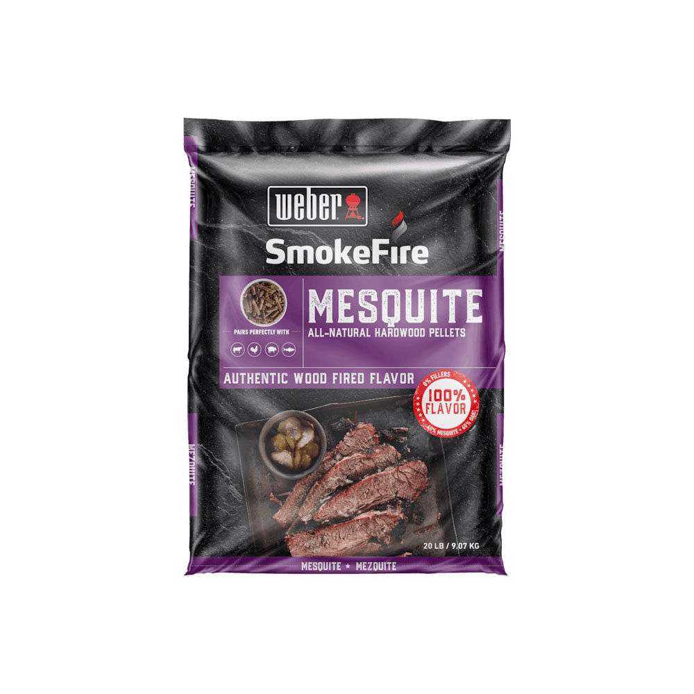 Weber Smokefire 20 Lbs Bag Mesquite All-Natural Hardwood Pellets, large image number 1
