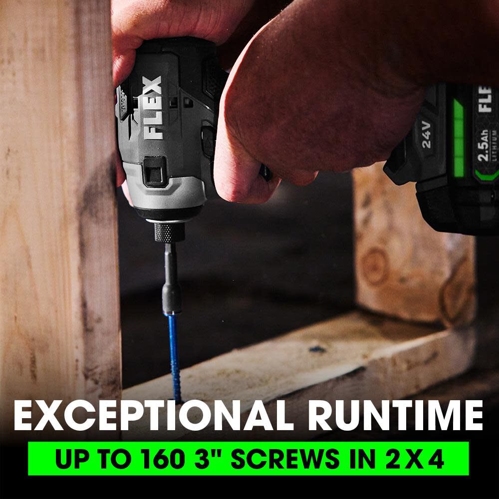 FLEX 24V 1 4 In. Hex Impact Driver Kit FX1351 2A Acme Tools