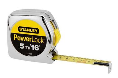 Stanley 3/4In x 16Ft/5M Powerlock Tape Rule, large image number 0