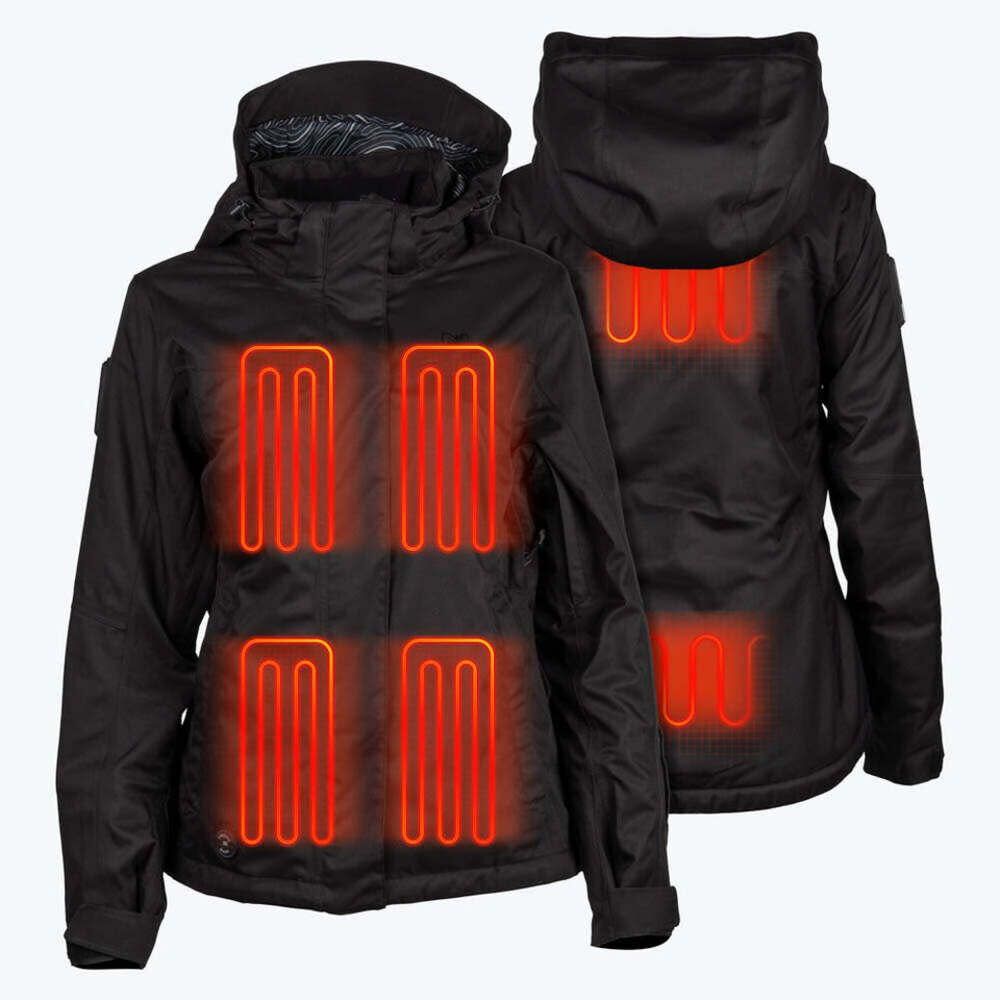 Mobile Warming 7.4V Denali Heated Snow Jacket with Removable Hood Kit Black Womens Large, large image number 1