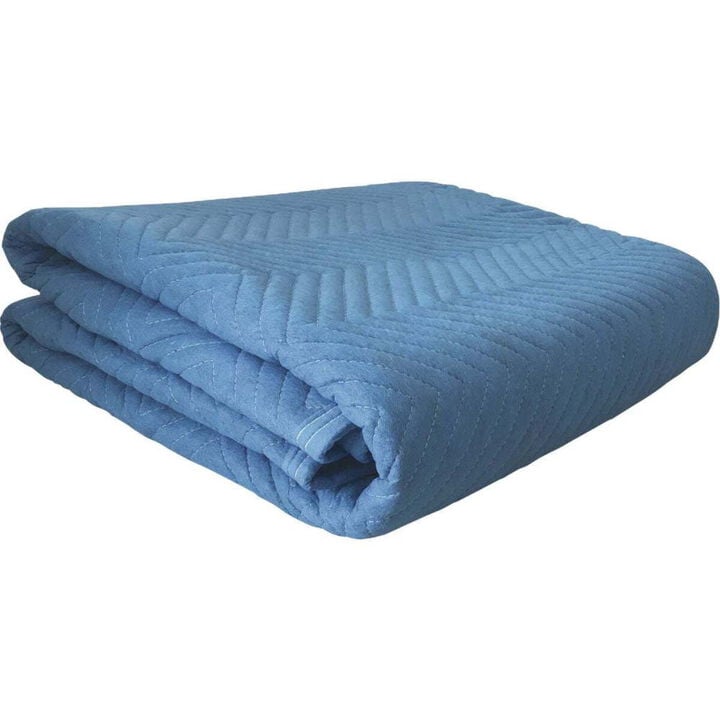 Brave 80 Inch x 72 Inch Non-Woven Moving Blanket Blue