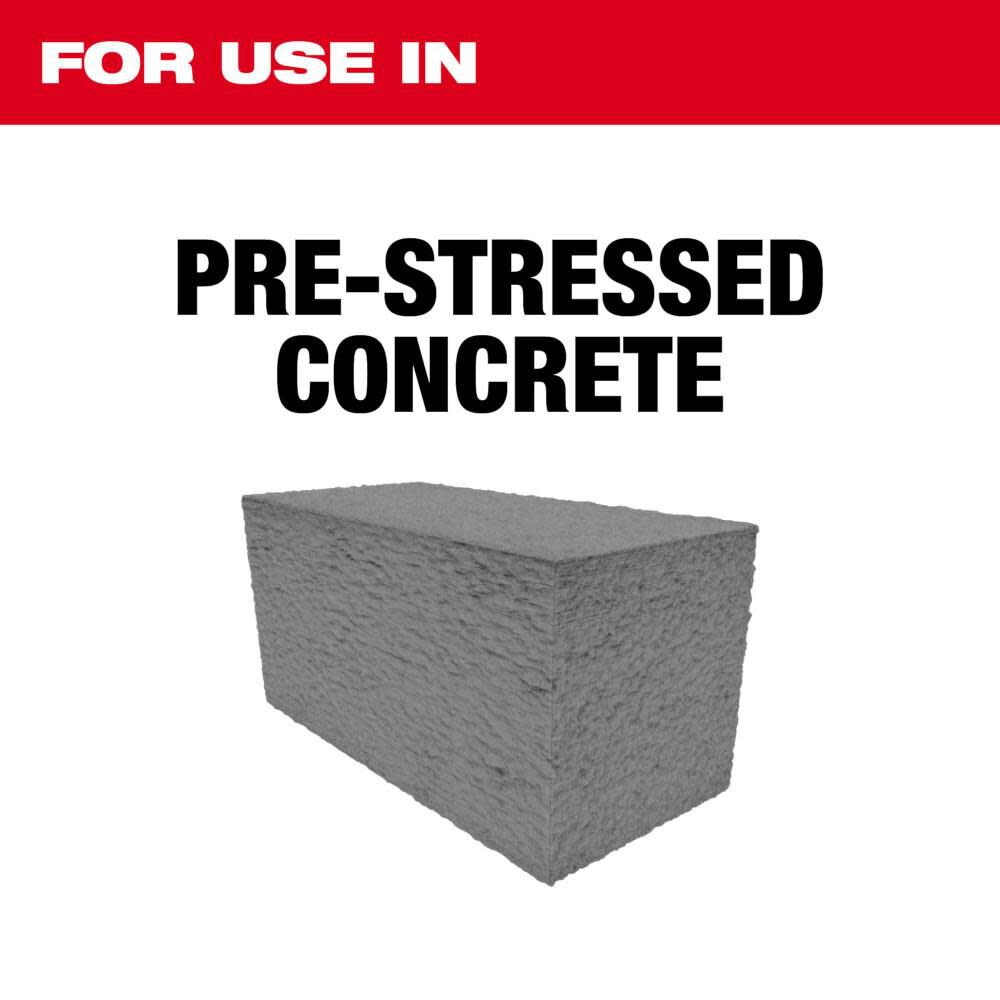 Milwaukee 2 In Pre Stressed Diamond Wet Core Bit 48 17 1020 - Image 2