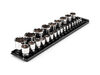 Tekton 1/4, 3/8, 1/2 Inch 6 Point Socket Set with Rails, 26 Pieces, small image number 2