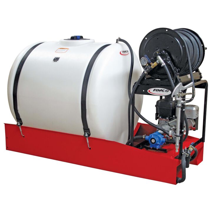 Fimco 200 Gallon Skid Sprayer with Gas Roller Pump