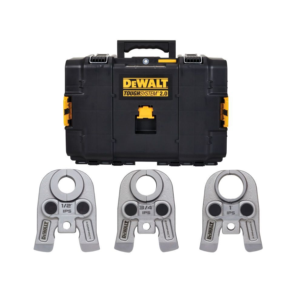 DEWALT Compact 1/2in to 1in IPS Press Jaw Kit, large image number 1